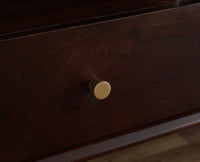 Boston Solid Wood Rattan Cane Tv Cabinet Furniselan Grey-Finish