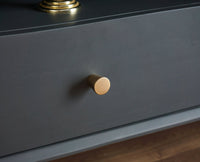 Boston Solid Wood Rattan Cane Tv Cabinet Furniselan Slate-Grey