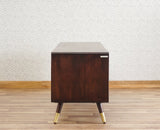 Boston Solid Wood Rattan Cane Tv Cabinet Furniselan Grey-Finish