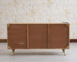 Boston Solid Wood Rattan Cane Two Door Sideboard with three Drawers - Sideboard - Furniselan Natural-Finish