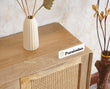 Boston Solid Wood Rattan Cane Two Door Sideboard with three Drawers - Sideboard - Furniselan Natural-Finish