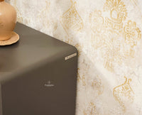 Boston Solid Wood Rattan Cane Two Drawer Bedside Table - Bedside Table - Furniselan Slate-Grey