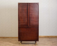 Boston Solid Wood Rattan Cane Wardrobe Furniselan Grey-Finish