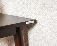 Boston solid wood rattan side table with one drawer Furniselan Grey-Finish