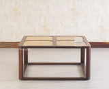 Boston Solid Wood Rattan Square Coffee Table - Coffee Table - Furniselan Grey-Finish