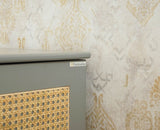 Boston Solid Wood Rattan Storage Trunk Box - Trunks & Cabinets - Furniselan Cool-Grey