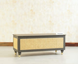 Boston Solid Wood Rattan Storage Trunk Box - Trunks & Cabinets - Furniselan Slate-Grey