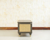 Boston Solid Wood Rattan Storage Trunk Box - Trunks & Cabinets - Furniselan Slate-Grey