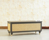 Boston Solid Wood Rattan Storage Trunk Box - Trunks & Cabinets - Furniselan Slate-Grey