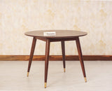 Boston Solid Wood Round Dining Table Four Seater Furniselan Grey-Finish