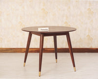 Boston Solid Wood Round Dining Table Four Seater Furniselan Grey-Finish