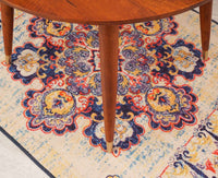 Boston Solid Wood Rattan Cane Round Dining Table Four Seater Set - Dining Set - Furniselan Brown-Finish