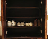Boston Solid Wood Shoe Rack Cabinet - Sideboard - Furniselan Grey-Finish