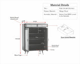Boston Solid Wood Shoe Rack Cabinet - Sideboard - Furniselan - Natural-Finish