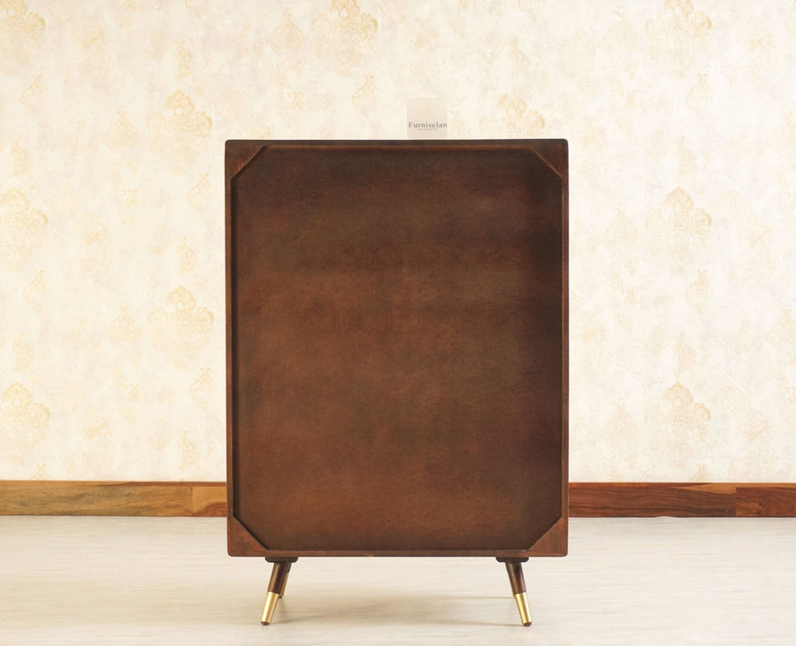 Boston Solid Wood Shoe Rack Cabinet - Sideboard - Furniselan Grey-Finish