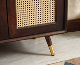 Boston Solid Wood Shoe Rack Cabinet - Sideboard - Furniselan Grey-Finish 