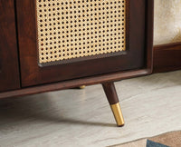 Boston Solid Wood Shoe Rack Cabinet - Sideboard - Furniselan Grey-Finish 