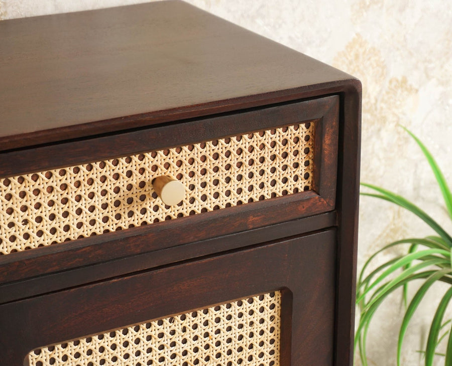 Boston Solid Wood Shoe Rack Cabinet - Sideboard - Furniselan Grey-Finish