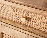 Boston Solid Wood Shoe Rack Cabinet - Sideboard - Furniselan - Natural-Finish