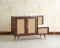 Boston Solid Wood Shoe Rack Cabinet With Seating Cushion Furniselan Grey Finish