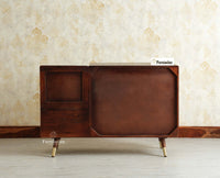 Boston Solid Wood Shoe Rack Cabinet With Seating Cushion Furniselan Grey Finish