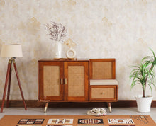 Boston Solid Wood Shoe Rack Cabinet With Seating Cushion