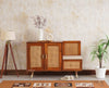 Boston Solid Wood Shoe Rack Cabinet With Seating Cushion - Sideboard - Furniselan Brown-FinishFurniselan