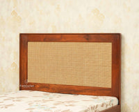 Boston Solid Wood Single Size Storage Bed for Home, Hotels and PG Brown Finish