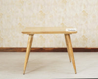 Boston Solid Wood Square Dining Table Four Seater Furniselan Natural-Finish