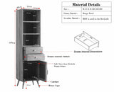 Boston Solid Wood Tall Bookshelf Unit File Rack Furniselan Grey Finish