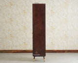Boston Solid Wood Tall Bookshelf Unit File Rack Furniselan Grey Finish