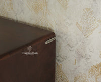 Boston Solid Wood Tall Bookshelf Unit File Rack Furniselan Grey Finish