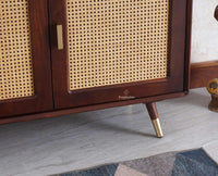 Boston Solid Wood Three - Door Sideboard Cabinet - Sideboard - Furniselan Grey-Finish 