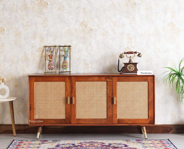 Boston Solid Wood Three - Door Sideboard Cabinet - Sideboard - Furniselan