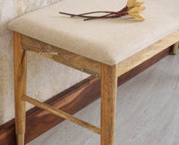 Boston Solid Wood Three Seater Bench Furniselan - Natural-Finish