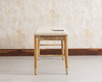 Boston Solid Wood Three Seater Bench Furniselan - Natural-Finish