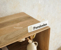 Boston Solid Wood Tv Entertainment Unit Set Of Three Furniselan Natural Finish