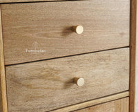 Boston Solid Wood Tv Entertainment Unit Set Of Three Cabinets Furniselan Natural Finish