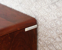 Boston Solid Wood Two Door Wall Shelve Furniselan Brown-Finish
