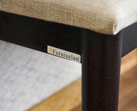 Boston Solid Wood two Seater Bench Furniselan Grey-Finish