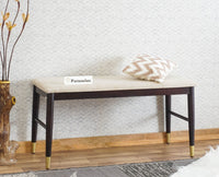 Boston Solid Wood two Seater Bench Furniselan Grey-Finish