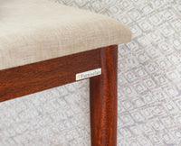 Boston Solid Wood two Seater Bench Furniselan Brown-Finish