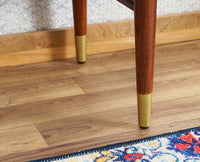 Boston Solid Wood two Seater Bench Furniselan Brown-Finish