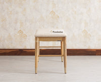 Boston Solid Wood two Seater Bench - Dining Chair - Furniselan - Natural-Finish