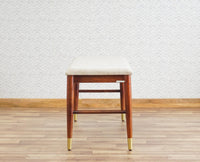 Boston Solid Wood two Seater Bench Furniselan Brown-Finish