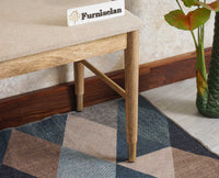 Boston Solid Wood two Seater Bench - Dining Chair - Furniselan - Natural-Finish