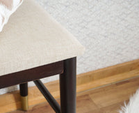 Boston Solid Wood two Seater Bench Furniselan Grey-Finish
