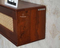 Boston Solid Wood Wall Mounted TV Unit Cabinet - Tv Cabinet - Furniselan - Brown-Finish