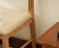 Boston Wooden Backrest Bench Three Seater Natural Finish