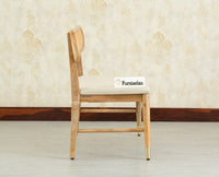 Boston Wooden Backrest Bench Three Seater Natural Finish